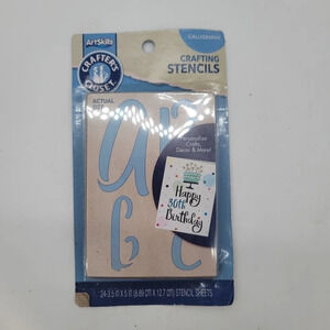 Calligraphie ArtSkills Crafter's Closet Crafting Stencils ABC's Letters 24